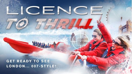 Picture of Licence to Thrill! (50 mins) Thames Rockets Licence to Thrill Image