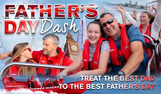 Thames Rockets Father's Day. Things to do on Father's Day in London.