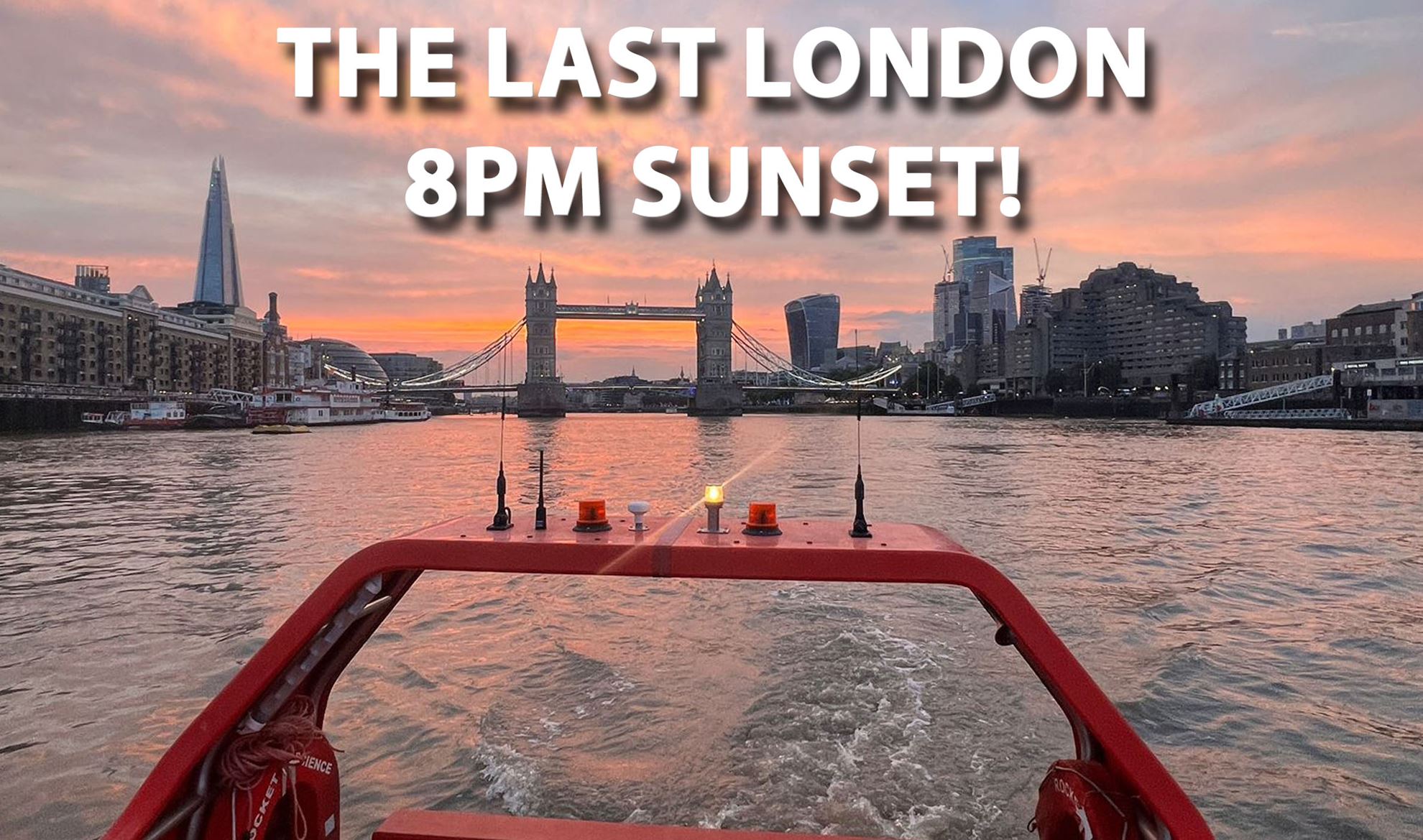 London’s 8pm sunsets are set to end this week!