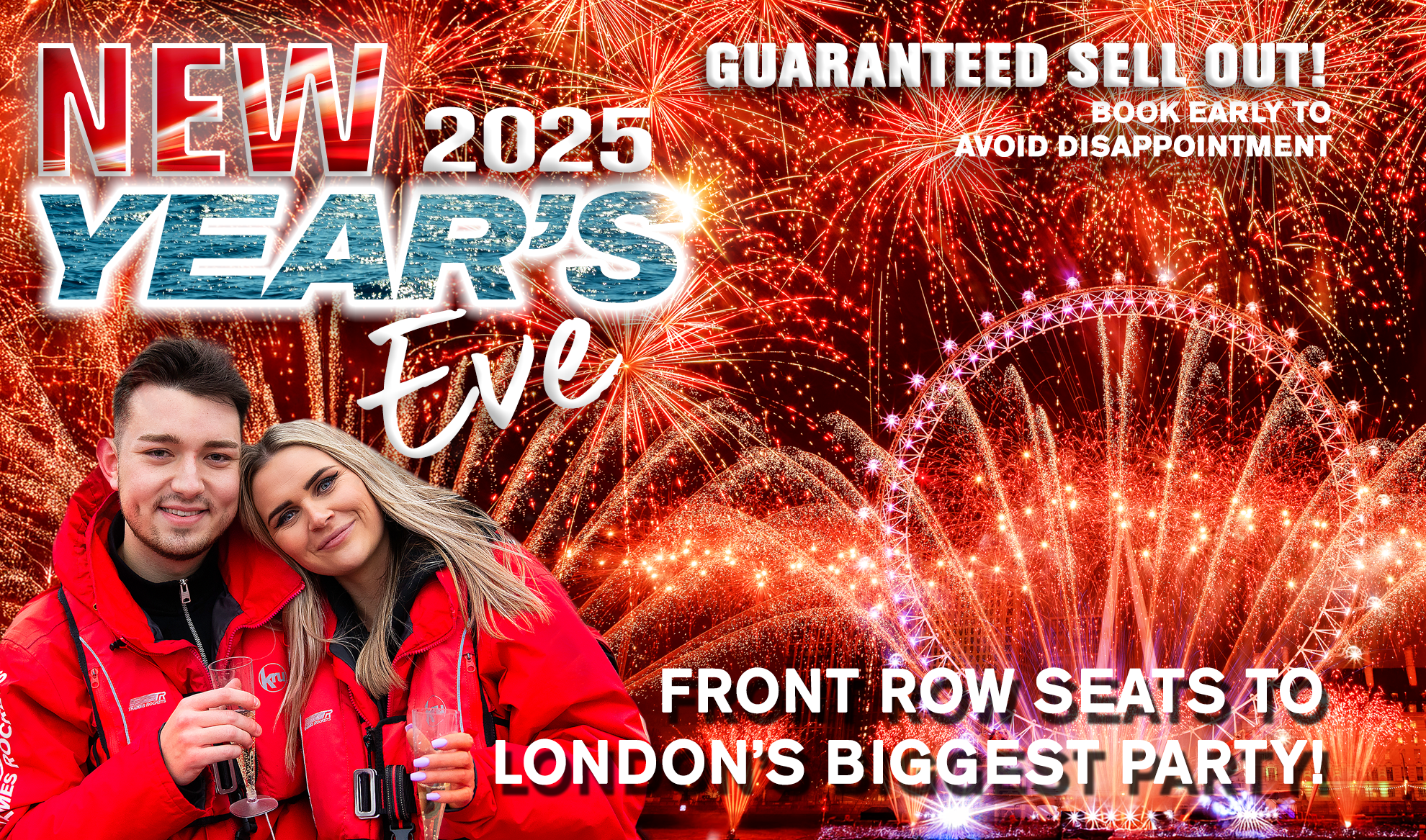Ring in 2026 in Style: Thames Rockets’ Pay-in-Three VIP London New Years Eve Experience